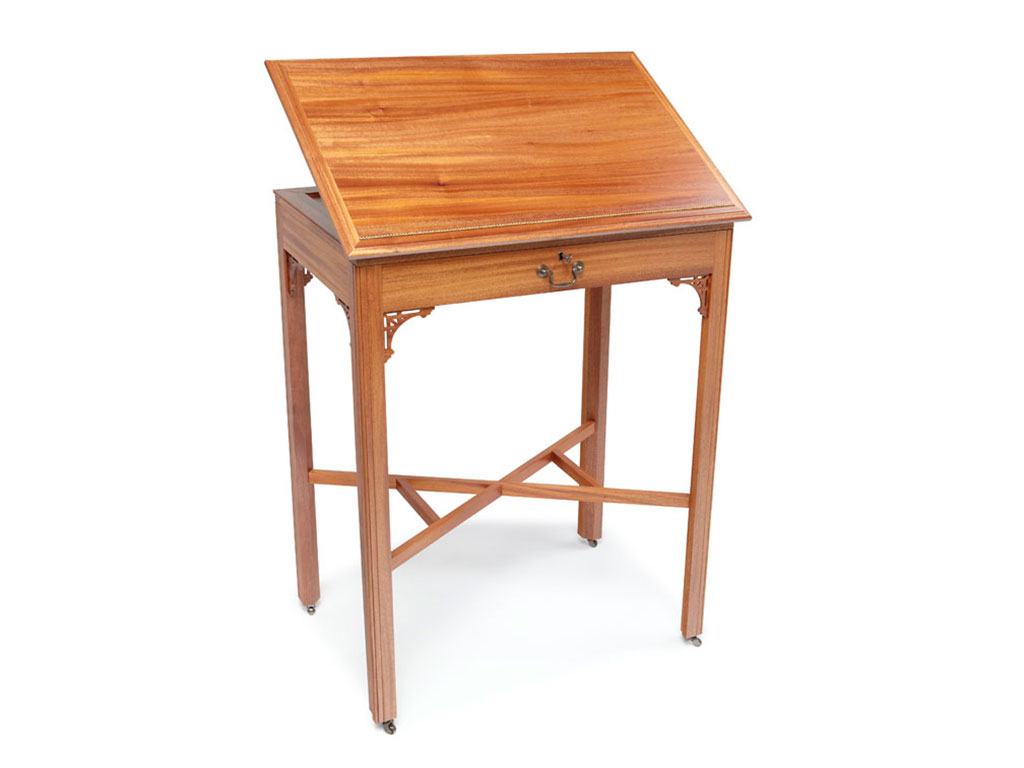 mahogany standing desk