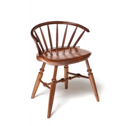 Walnut Farmhouse Style Windsor Chair