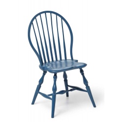 Blue Kids bow back Windsor Chair