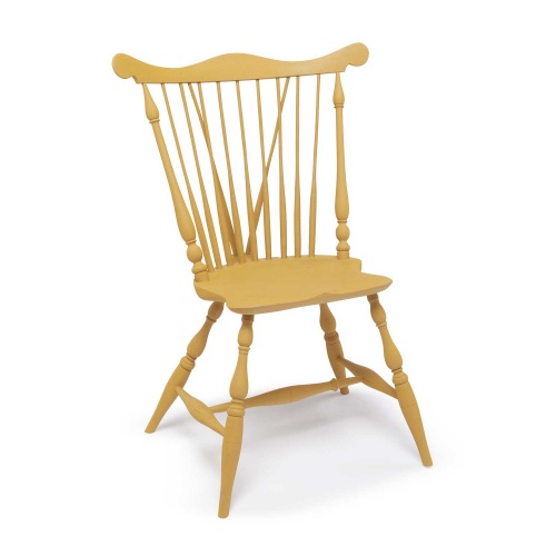 Yellow Fan-back Windsor side chair