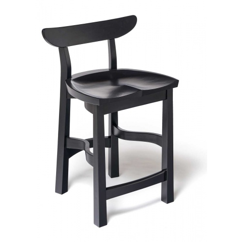 black painted chair