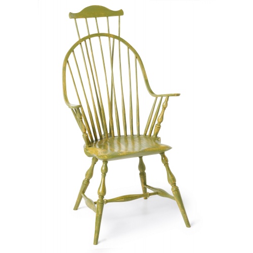 Custom color Continuous-arm Windsor Chair with comb