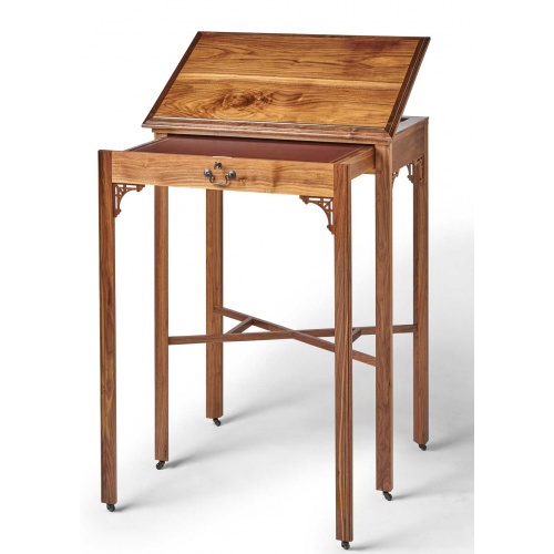 Tall Adaptable desk in walnut