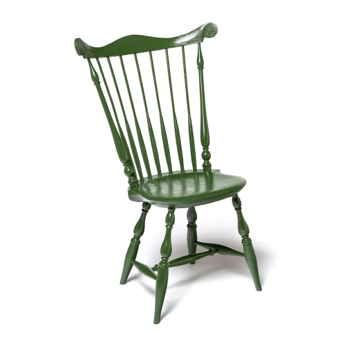 Green Fan back Windsor Chair