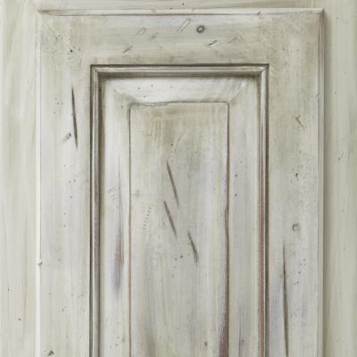 kitchen cabinet door in distressed finish